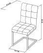 Athena Fumed Oak Upholstered Cantilever Chair by Bentley Designs | Style Our Home