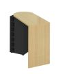 Roll Light Oak (Melamine) / Pure Black Bar Table | Style Our Home
