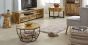 Wessex Solid Wood Coffee Table With Metal Legs