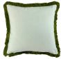 Slub With Heavy Olive Fringe by Malini | Style Our Home