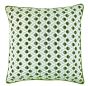 Piped Geo Jaq Cushions Olive by Malini | Style Our Home