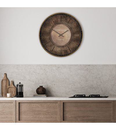 Florano Wall Clock Leather