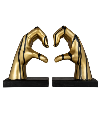 Bookstands Love (Black/gold) by  Richmond Interiors | Style Our Home