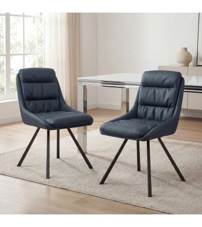 Cavenden Swivel Dining Chair (2pk) by Shankar | Style Our Home