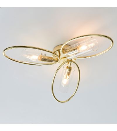 Amarano 3 Ceiling Polished Brass