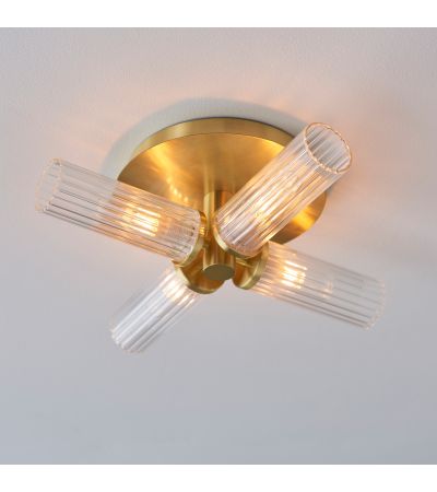 Talano Bathroom 4 Ceiling Light Brass