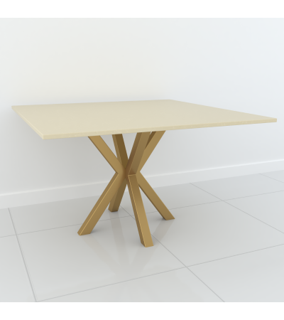 Studio Line Dining Table - 4 Seater in Beige & Gold by Steve Bristow | Style Our Home