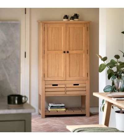 Etaro Larder Cupboard Natural by Gallery Living | Style Our Home