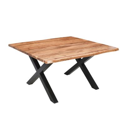 Live Edge Collection Large Square Dining Table by Hill Interiors | Style Our Home