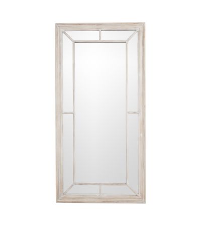 Large Washed Wood Framed Window Mirror by Hill Interiors | Style Our Home  