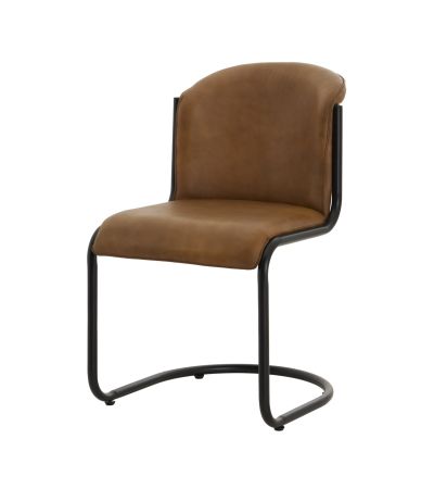 Billy Leather Curved Dining Chair by Hill Interiors | Style Our Home  