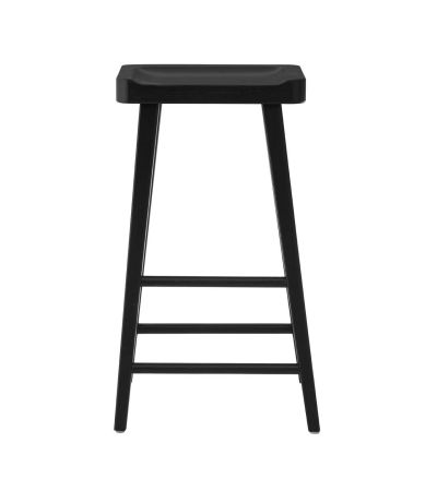 Lyonara Black Oak Wood Bar Stool by Prestige Designs | Style Our Home