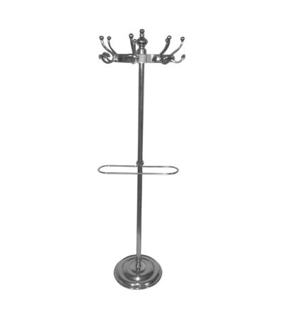 Arrivon Floor Standing Polished Aluminium Coat Stand by Prestige Designs | Style Our Home
