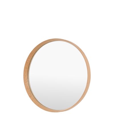 Helsano Round Mirror Oak