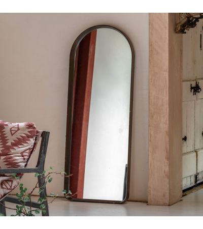 Helsano Arch Leaner Mirror Walnut