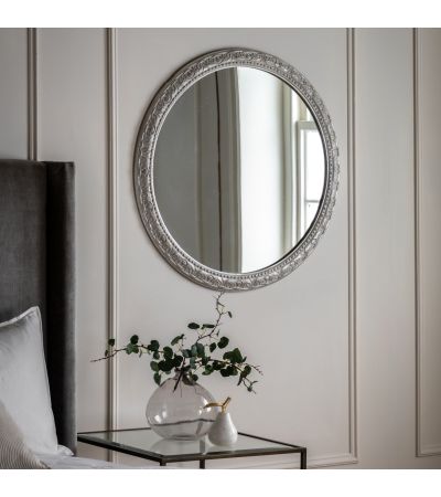 Romano Round Mirror Grey
