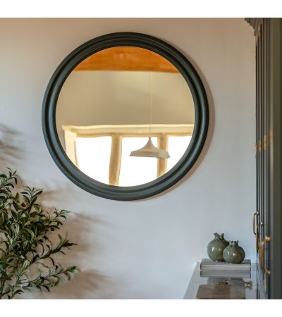Suffano Round Mirror Green