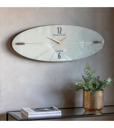 Greenano Ellipse Wall Clock Snow White