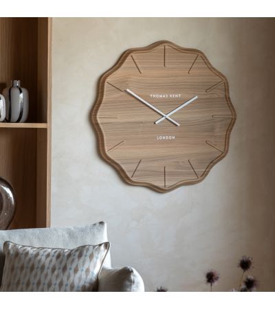 Harano Wall Clock Light Cedar