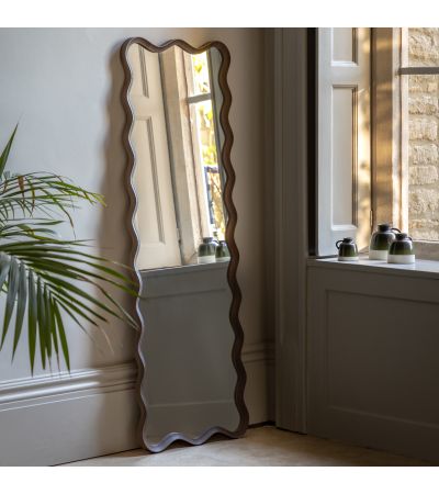 Wiggano Leaner Mirror Walnut