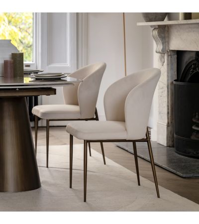 Cosello Dining Chair Vanilla (2pk) by Gallery Living | Style Our Home