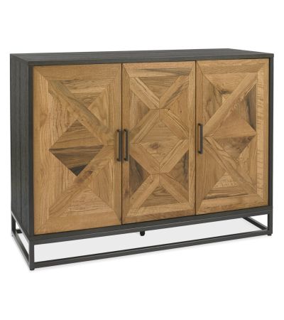 Indus Rustic Oak & Peppercorn Narrow Sideboard by Bentley Designs | Style Our Home 