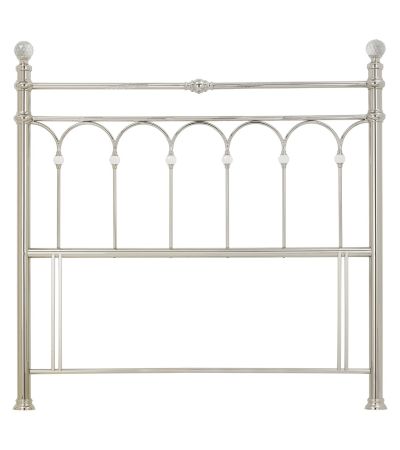 Krystal Shiny Nickel 4'6 Kingsize Headboard - Style Our Home