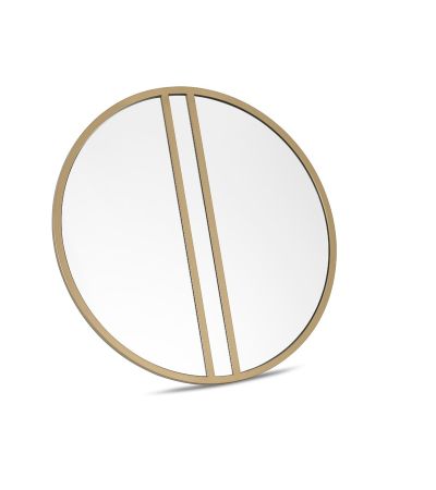Chevron Satin Brass Mirror by Bentley Designs | Style Our Home