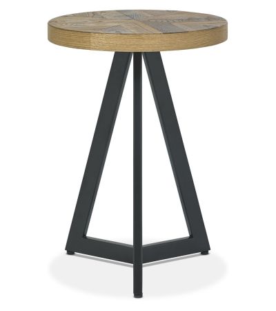Ellipse Rustic Oak Lamp Table by Bentley Designs | Style Our Home
