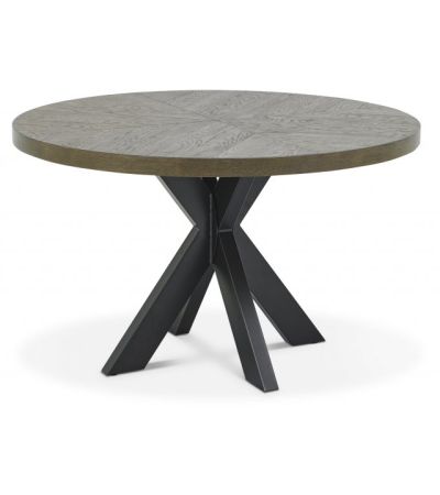 Ellipse Fumed Oak 4 Seater Circular Dining Table by Bentley Designs | Style Our Home