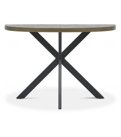 Ellipse Fumed Oak Console Table by Bentley Designs | Style Our Home