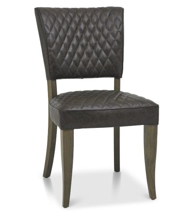 Logan Fumed Oak Upholstered Chair- Old West Vintage (Pair) by Bentley Designs | Style Our Home