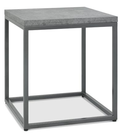 Renzo Zinc & Dark Grey Side Table | Style Our Home