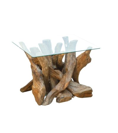 Layla Branchwood Square Lamp Table by Monologue | Style Our Home