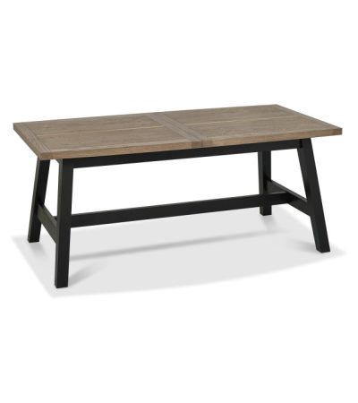 Camden Weathered Oak & Peppercorn 4 - 6 Seater Dining Table by Bentley Designs | Style Our Home