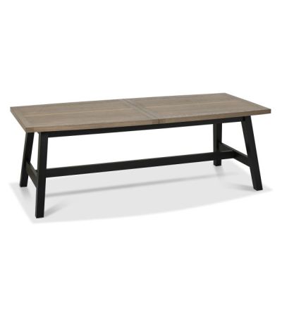Camden Weathered Oak & Peppercorn 6 - 8 Seater Dining Table by Bentley Designs| Style Our Home