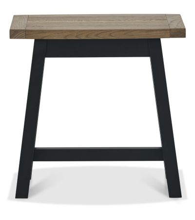 Camden Weathered Oak & Peppercorn Side Table by Bentley Designs | Style Our Home