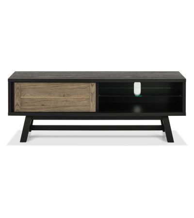 Camden Weathered Oak & Peppercorn Entertainment Unit by Bentley Designs | Style Our Home