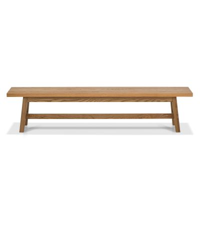 Camden Rustic Oak Large Bench by Bentley Designs | Style Our Home