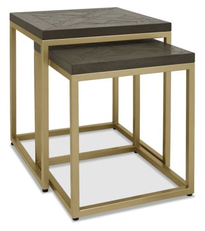Athena Fumed Oak Nest of Tables by Bentley Designs | Style Our Home