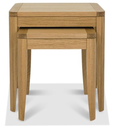 Chester Oak Nest of Lamp Tables by Bentley Designs | Style Our Home
