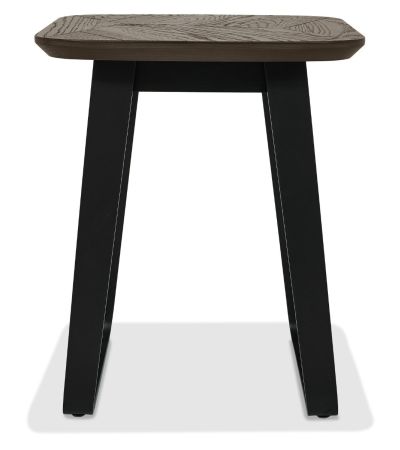 Emerson Weathered Oak & Peppercorn Square Lamp Table by Bentley Designs | Style Our Home
