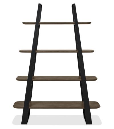 Emerson Weathered Oak & Peppercorn Open Display Unit by Bentley Designs | Style Our Home