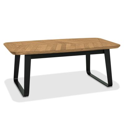 Emerson Rustic Oak & Peppercorn Rectangular Coffee Table by Bentley Designs | Style Our Home
