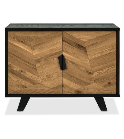 Emerson Rustic Oak & Peppercorn Narrow Sideboard by Bentley Designs | Style Our Home
