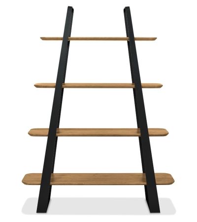 Emerson Rustic Oak & Peppercorn Open Display Unit by Bentley Designs | Style Our Home
