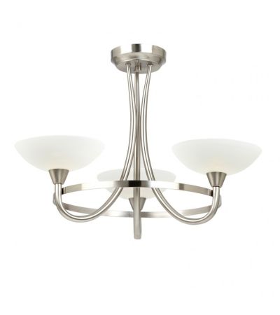 Cagney 3 Ceiling Lamp Satin Chrome