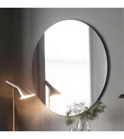 Hayle Round Mirror Black  - Style Our Home