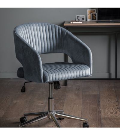 Murray Swivel Chair Charcoal Velvet