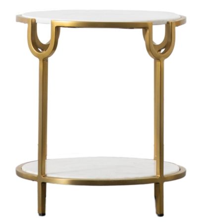 Berrow Gold Side Table by Hudson Living | Style Our Home